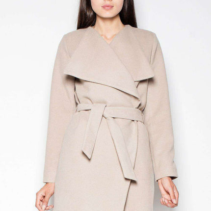 Elegant Belted Overcoat Venaton - Embrace Timeless Luxury