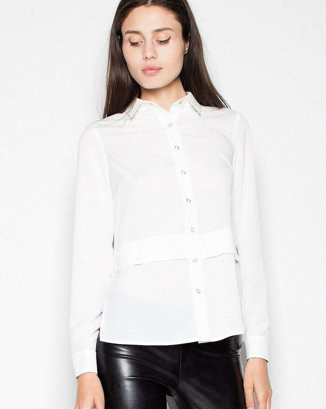 Sophisticated Venaton Long Sleeve Collared Shirt - Your Essential Style Staple