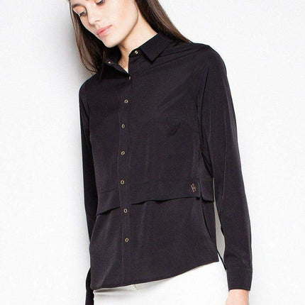 Sophisticated Venaton Long Sleeve Collared Shirt - Your Essential Style Staple