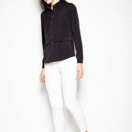 Sophisticated Venaton Long Sleeve Collared Shirt - Your Essential Style Staple