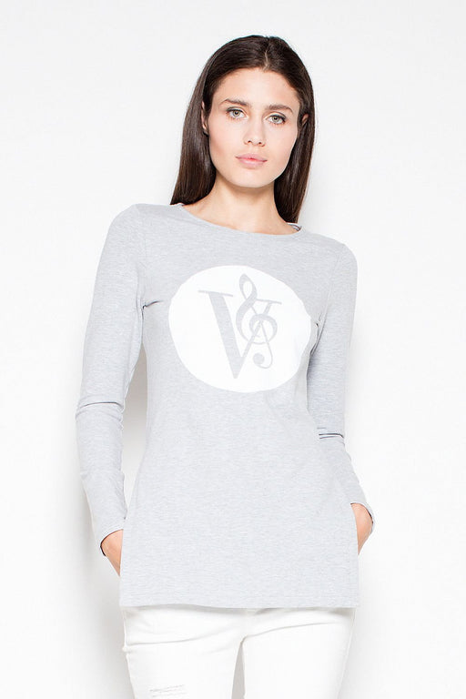 Venaton Asymmetrical Slim-Fit Sweatshirt with Original Print