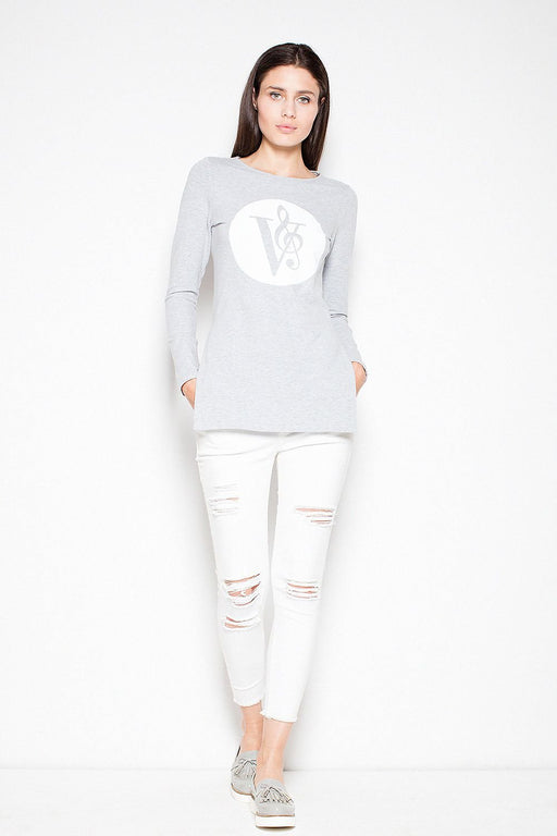 Venaton Asymmetrical Slim-Fit Sweatshirt with Original Print