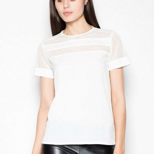 Elegant Sheer Sleeve Top