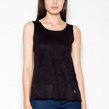 Suede Shoulder Blouse - Chic Versatility for Every Occasion