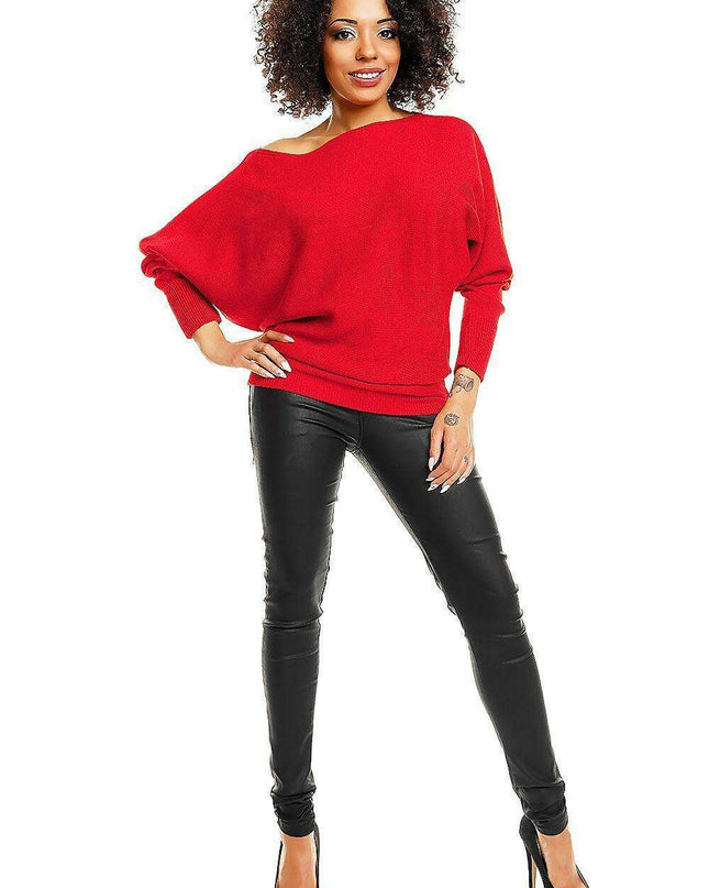 Shoulder Peek Elegance Kimono Sweater: Cozy Charm with a Playful Flair