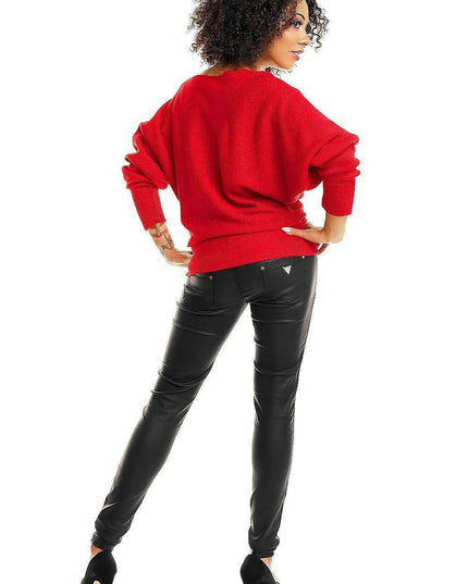 Shoulder Peek Elegance Kimono Sweater: Cozy Charm with a Playful Flair