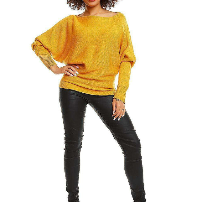 Chic Batwing Kimono Sweater: Elegant Comfort in an Acrylic Blend