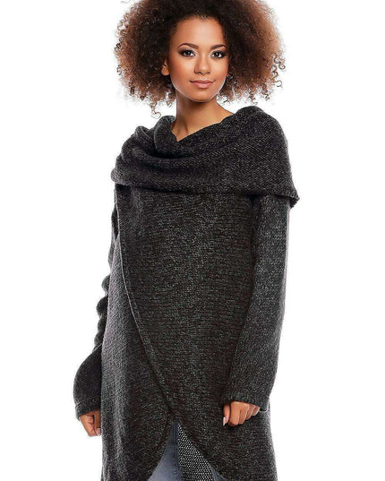 Elegant Maternity Knit Wrap - Cozy Style for Expecting Moms