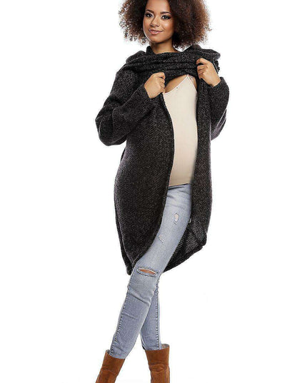 Elegant Maternity Knit Wrap - Cozy Style for Expecting Moms