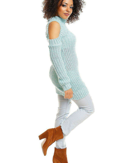 Trendy Off-Shoulder Maternity Knit Pullover