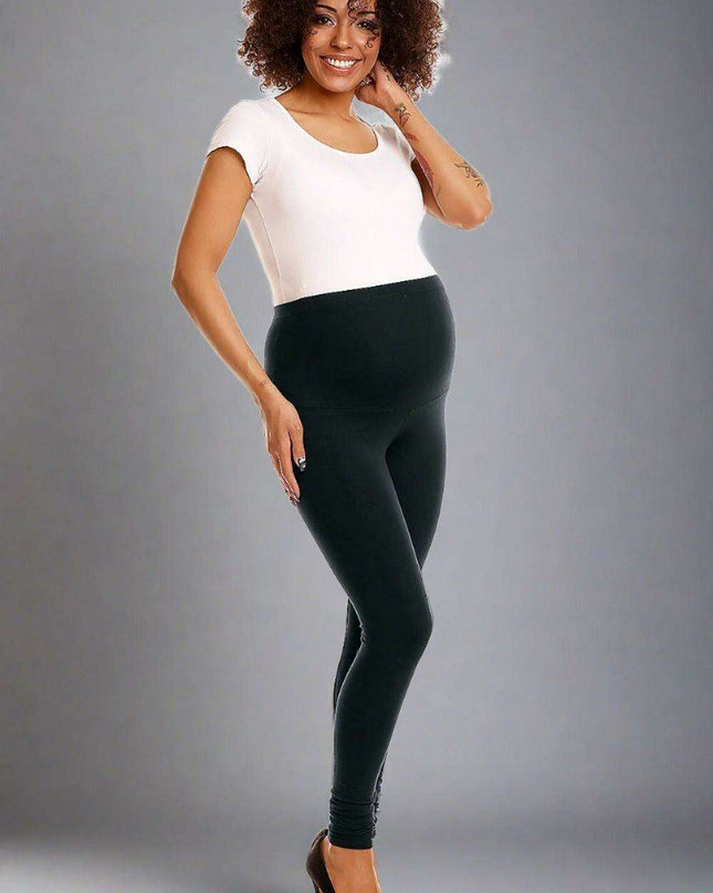 Chic Maternity Comfort Leggings - Essential Style for Moms-to-Be