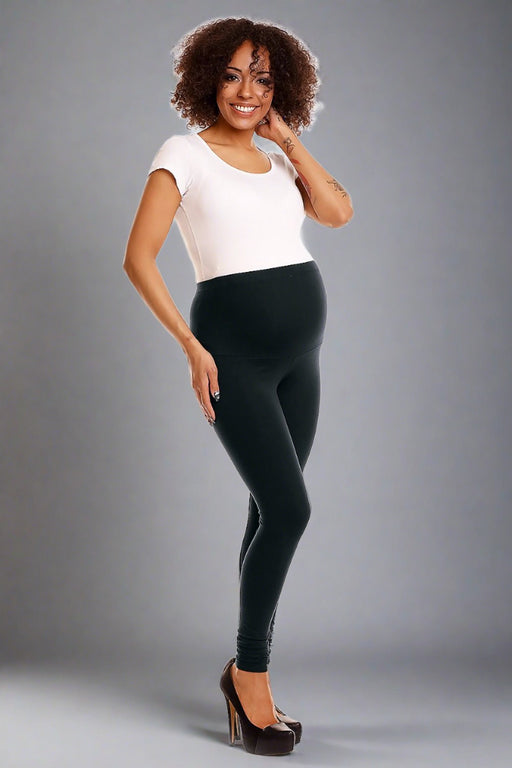 Comfort Fit Maternity Leggings - Premium Quality, Style 84440 "PeeKaBoo"