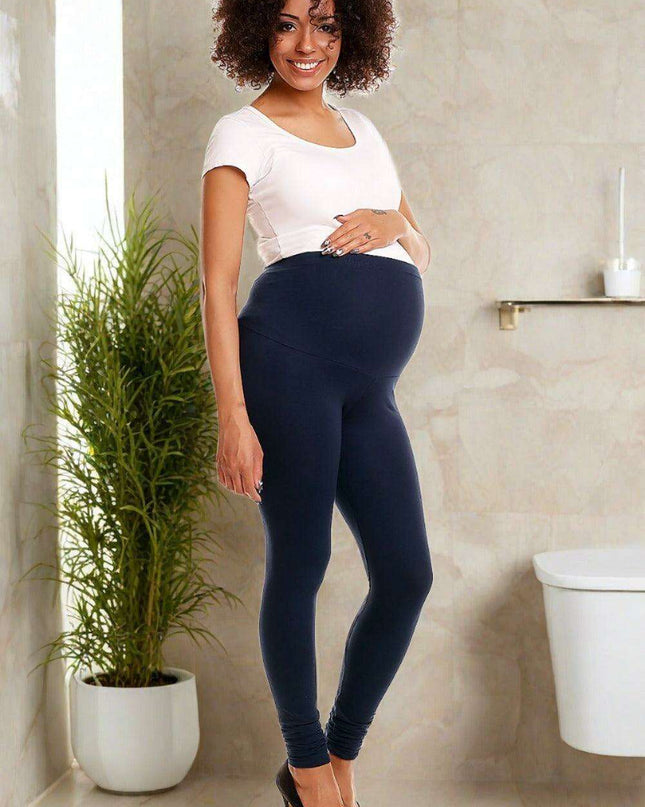 Luxury Maternity Support Leggings - Ultra-Comfortable Knitwear for Expecting Moms
