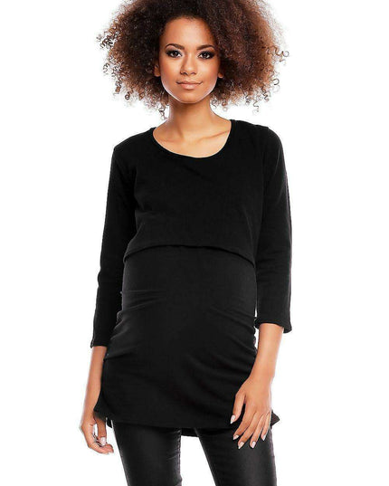 Elegant Cotton Maternity & Nursing Tunic - The Perfect Fusion of Style and Comfort for Moms