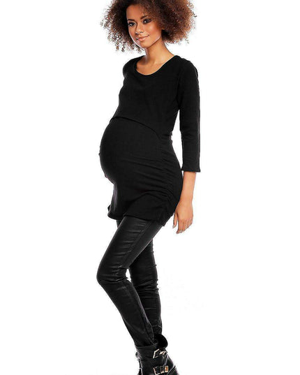 Elegant Cotton Maternity & Nursing Tunic - The Perfect Fusion of Style and Comfort for Moms