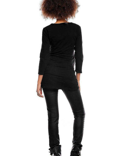 Elegant Cotton Maternity & Nursing Tunic - The Perfect Fusion of Style and Comfort for Moms