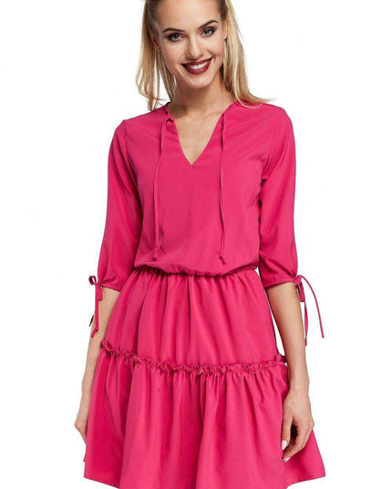 Boho Chic Ruffled Day Dress - 85002 Moe: Your Go-To Style Essential