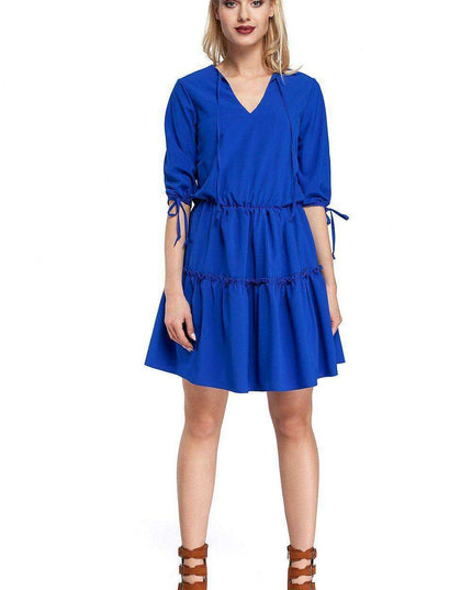 Bohemian Elegance Ruffle Midi Dress - Moe Model 85003