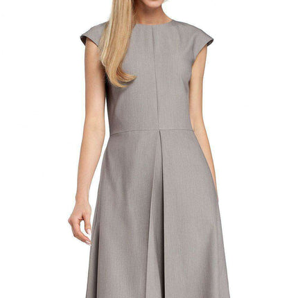 Elegant Pleated Midi Dress - Ideal for Daytime Chic