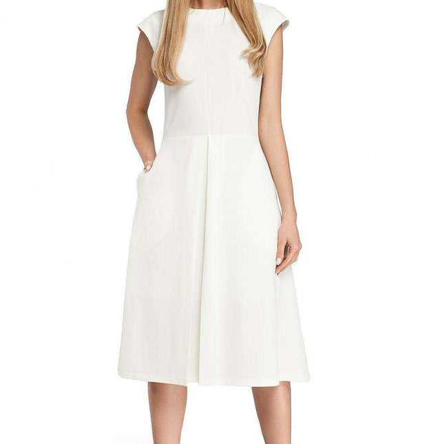 Elegant Pleated Midi Dress - A Timeless Essential for Every Occasion