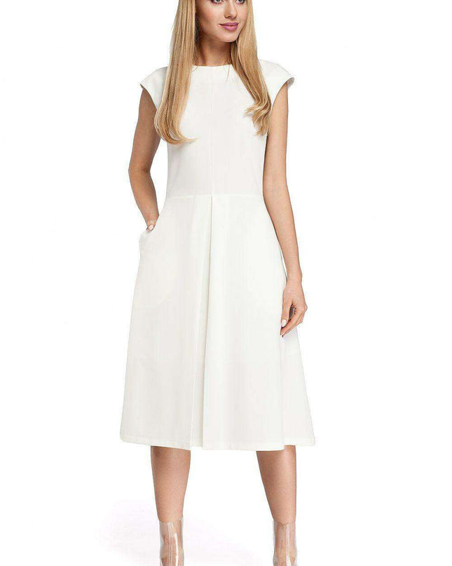 Elegant Pleated Midi Dress - A Timeless Essential for Every Occasion