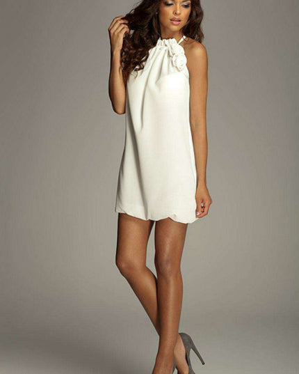 Chic Floral Halter Tunic - Feminine Elegance