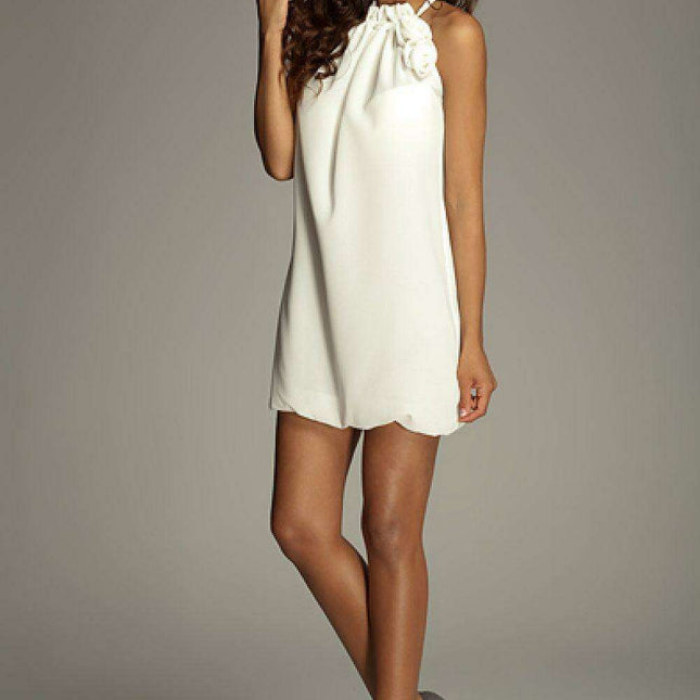 Chic Floral Halter Tunic - Feminine Elegance