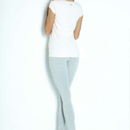 Elegant Bow Embellished Cotton Leggings Size Small Couture