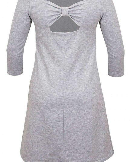 Chic Bow Back Cotton Daydress With Timeless Comfort