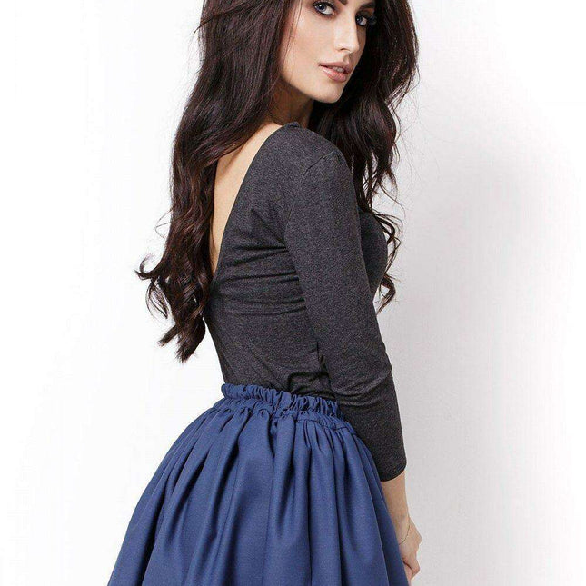 Flirty Double Layered Mini Skirt Waist Cinching Design LXL