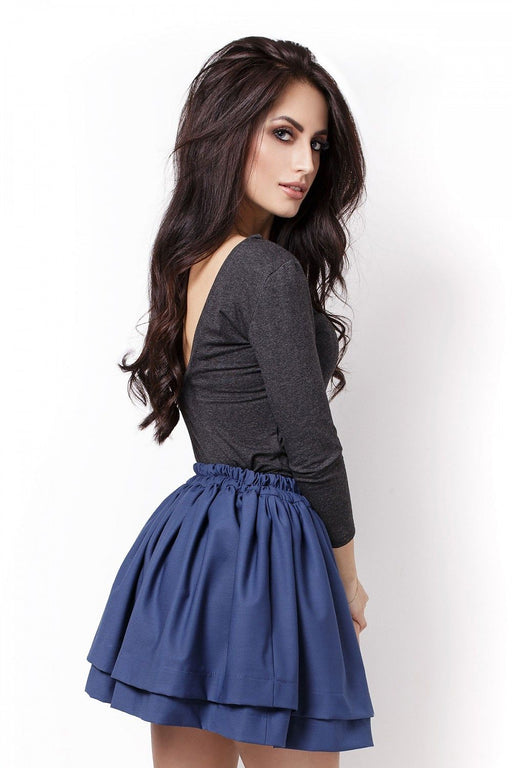 Flirty Ruffled Mini Skirt - Figure-Flattering Style (L/XL)