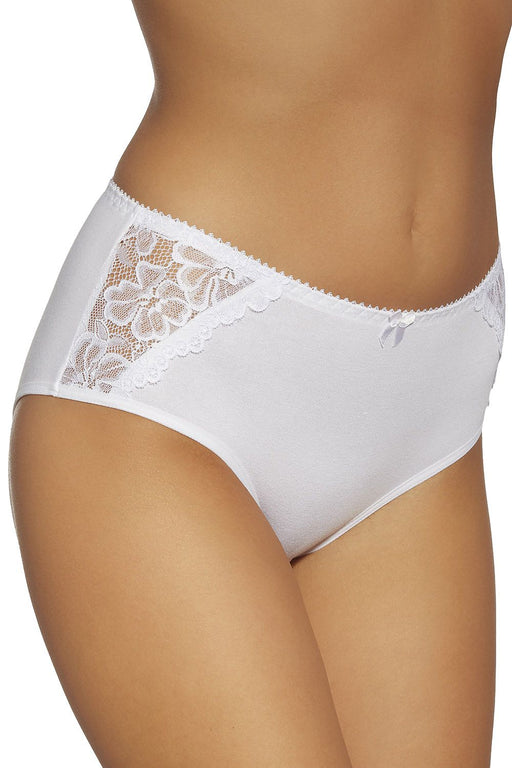 Lace-Trimmed Cotton Panties