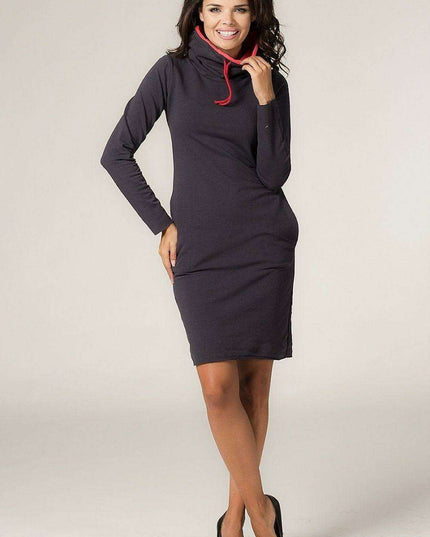 Versatile Knit Dress with Stylish Side Pockets for Effortless Elegance