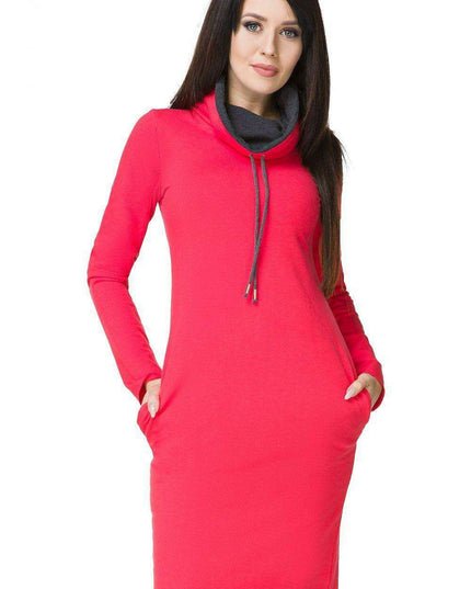 Tessita Chic Knit Daydress: Sporty Style with Functional Side Pockets