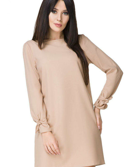 Chic Eyelet Trapeze Mini Dress for Elegant Occasions