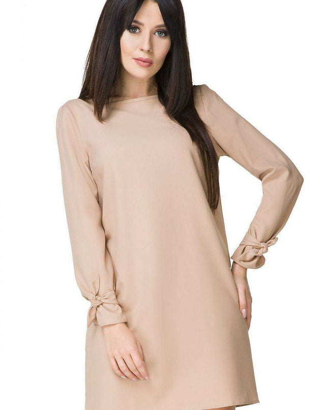 Chic Eyelet Trapeze Mini Dress for Elegant Occasions