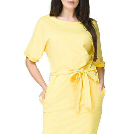 Elegant Kimono-Style Knit Dress with Customizable Waist Tie and Trendy Raw Edges