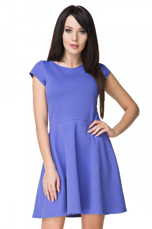 Summer Breeze Flared Cotton Day Dress - Casual Elegance