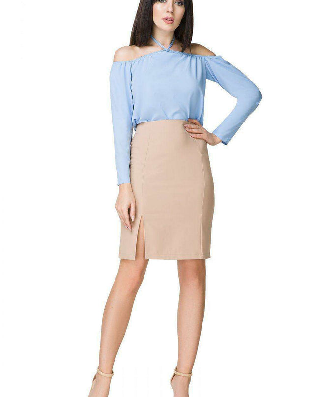 Chic Pleated Off-Shoulder Blouse for Effortless Elegance