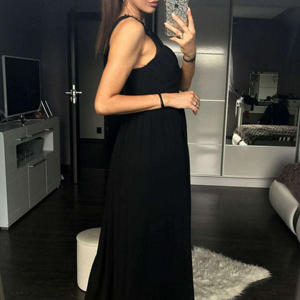 Elegant Mesh Corset Maxi Gown - YourNewStyle