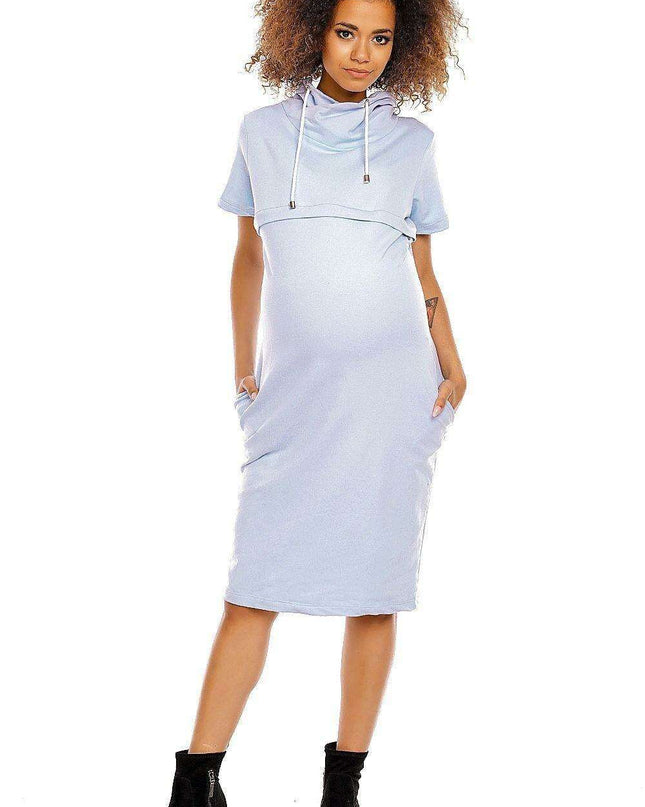 Mama Chic Maternity and Nursing Dress with Sneaky Zippers
