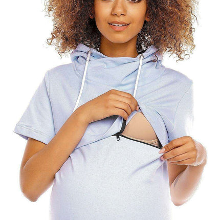 Mama Chic Maternity and Nursing Dress with Sneaky Zippers