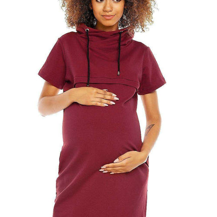 Mama Chic Maternity and Nursing Dress with Sneaky Zippers