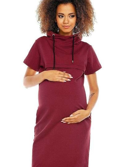 Mama Chic Maternity and Nursing Dress with Sneaky Zippers