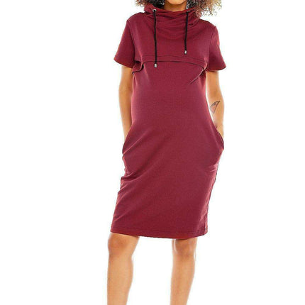 Mama Chic Maternity and Nursing Dress with Sneaky Zippers