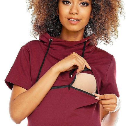 Mama Chic Maternity and Nursing Dress with Sneaky Zippers