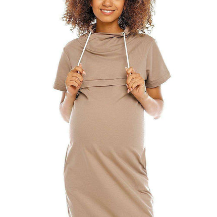 Mama Chic Maternity and Nursing Dress with Sneaky Zippers