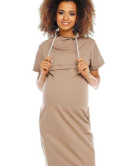 Mama Chic Maternity and Nursing Dress with Sneaky Zippers