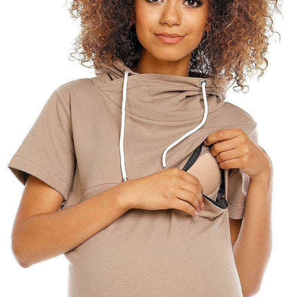 Mama Chic Maternity and Nursing Dress with Sneaky Zippers