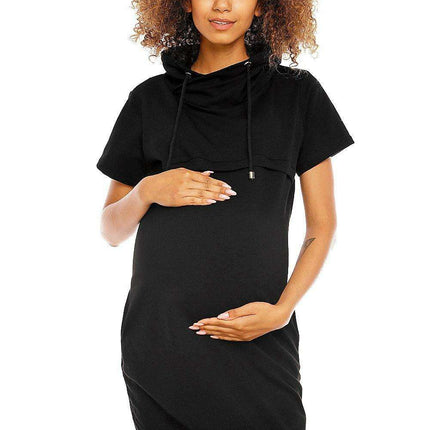 Mama Chic Maternity and Nursing Dress with Sneaky Zippers